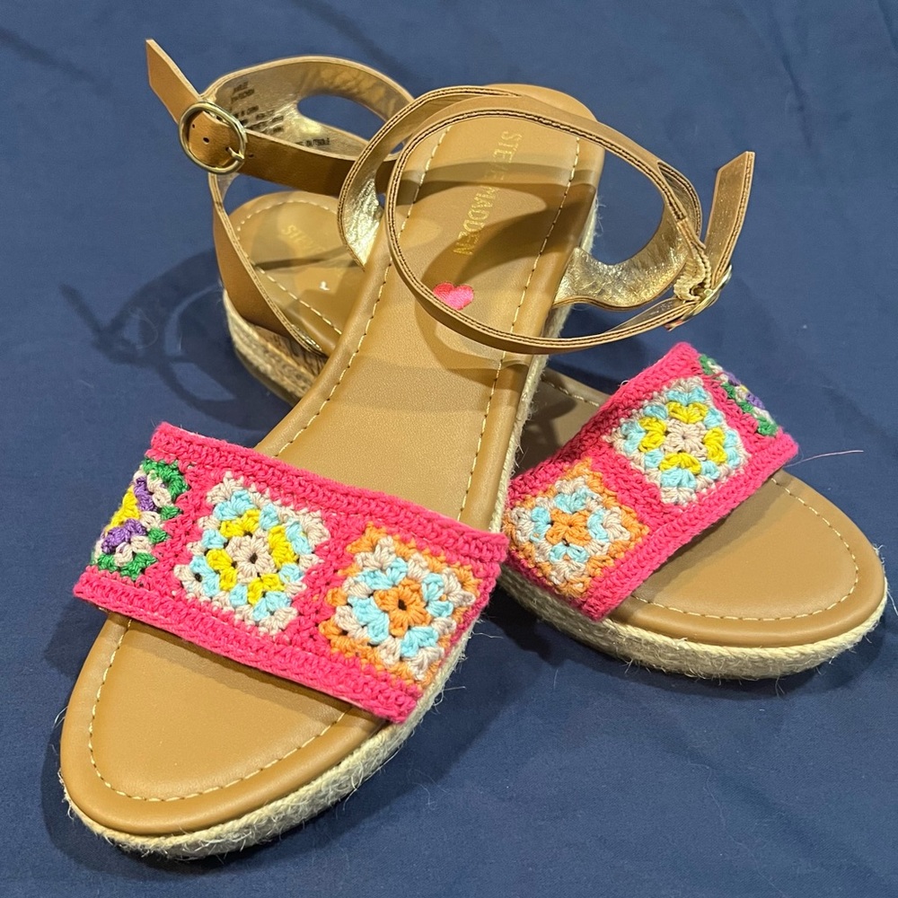 💝Steve Madden Crochet Sandals💝